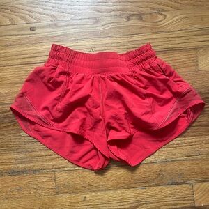 lululemon athletica Red Women's Athletic Shorts